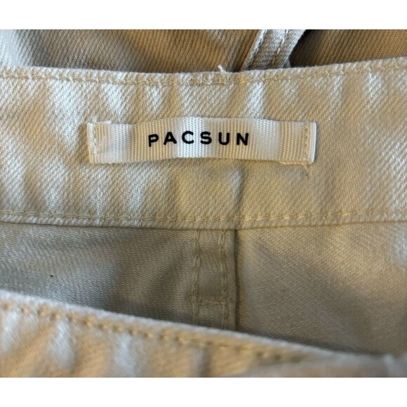 PacSun Eco Tan & Brown Paneled Color Block Mom Straight Leg Jeans Women Size 29 - Picture 5 of 7